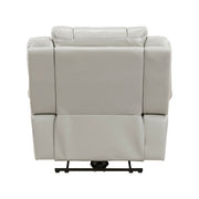 8457GRY-1PW Power Reclining Chair with LED and Charging Ports - 8457GRY-1PW