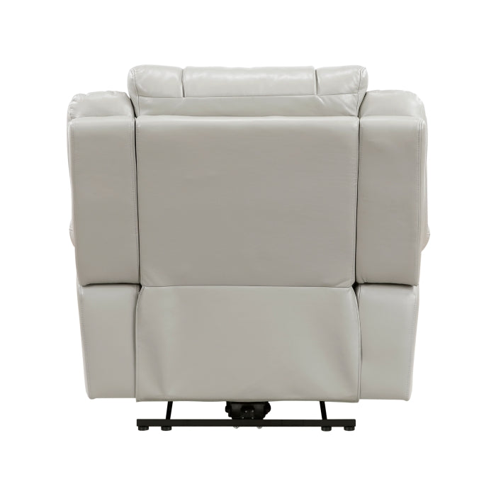 8457GRY-1PW Power Reclining Chair with LED and Charging Ports - 8457GRY-1PW