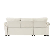 8477BEG*SC (3)2-Piece Reversible Sectional with Pull-out Bed, Reversible Chaise and Hidden Storage - 8477BEG*SC