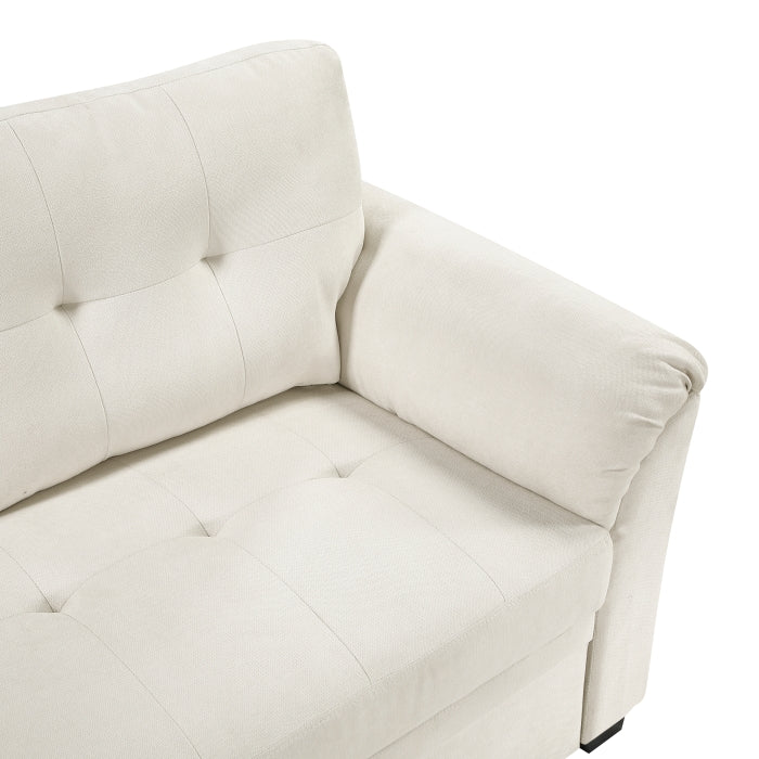 8477BEG*SC (3)2-Piece Reversible Sectional with Pull-out Bed, Reversible Chaise and Hidden Storage - 8477BEG*SC