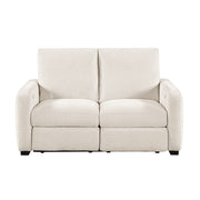 8479BEG-2PW Power Double Reclining Love Seat with USB Charging Ports - 8479BEG-2PW