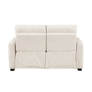 8479BEG-2PW Power Double Reclining Love Seat with USB Charging Ports - 8479BEG-2PW