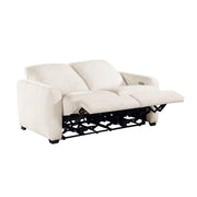 8479BEG-2PW Power Double Reclining Love Seat with USB Charging Ports - 8479BEG-2PW