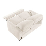 8479BEG-2PW Power Double Reclining Love Seat with USB Charging Ports - 8479BEG-2PW