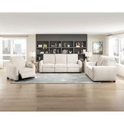 8479BEG-2PW Power Double Reclining Love Seat with USB Charging Ports - 8479BEG-2PW