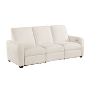 8479BEG-3PW Power Double Reclining Sofa with USB Charging Ports - 8479BEG-3PW