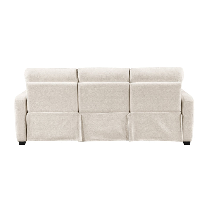 8479BEG-3PW Power Double Reclining Sofa with USB Charging Ports - 8479BEG-3PW