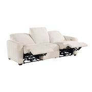 8479BEG-3PW Power Double Reclining Sofa with USB Charging Ports - 8479BEG-3PW