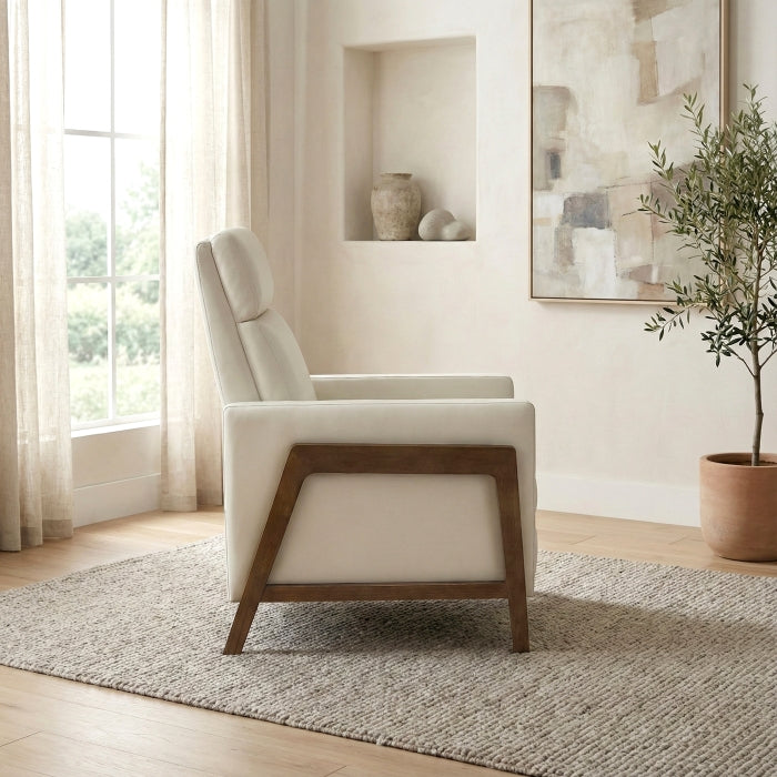 8489BEG-1PB Push Back Reclining Chair - 8489BEG-1PB