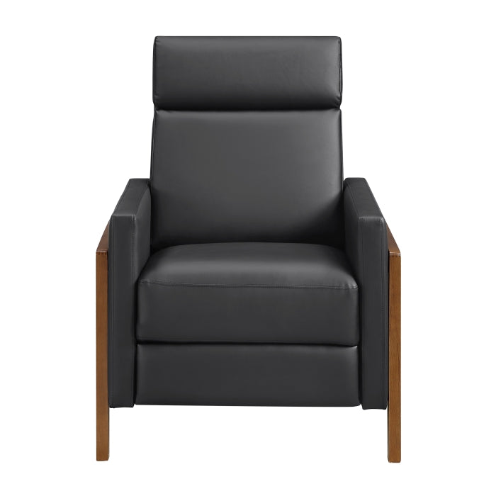 8489BLK-1PB Push Back Reclining Chair - 8489BLK-1PB