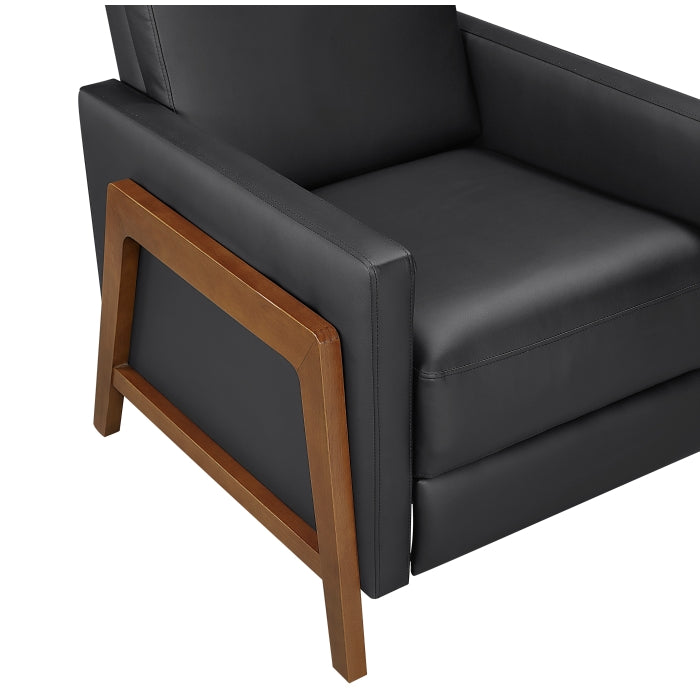 8489BLK-1PB Push Back Reclining Chair - 8489BLK-1PB