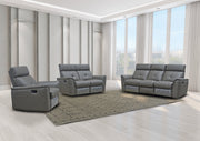 8501 Dark Grey w/Manual Recliner SET - p11667
