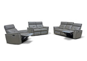 8501 Dark Grey w/Manual Recliner SET - p11667