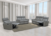 8501 Dark Grey w/Manual Recliner SET - p11667