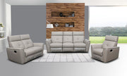 8501 Light Grey W/Manual Recliners Set - Gate FurnitureLiving Room Set