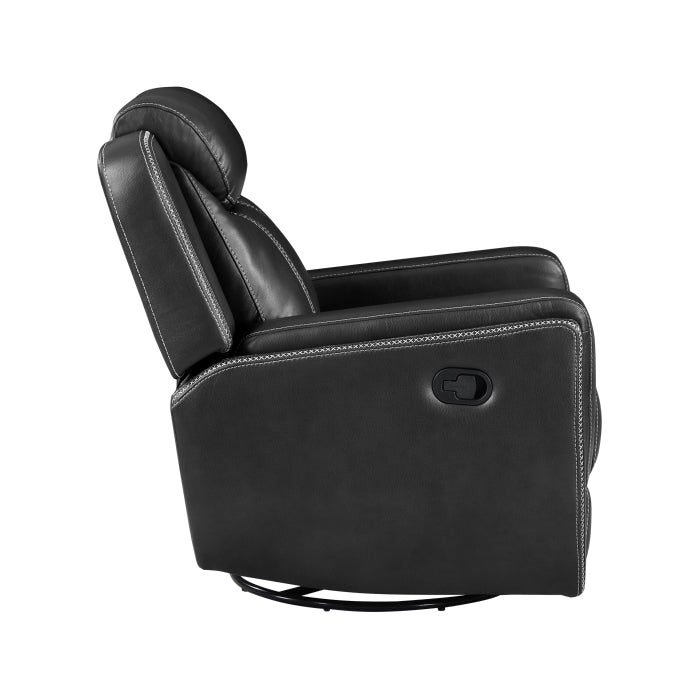 8516BK-1 Swivel Glider Reclining Chair - 8516BK-1