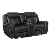 8516BK*2 2pc Set: Sofa, Love - 8516BK*2