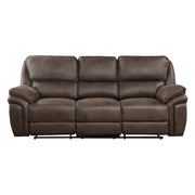 8517BRW*2 2pc Set: Sofa, Love - 8517BRW*2