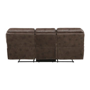 8517BRW*2 2pc Set: Sofa, Love - 8517BRW*2