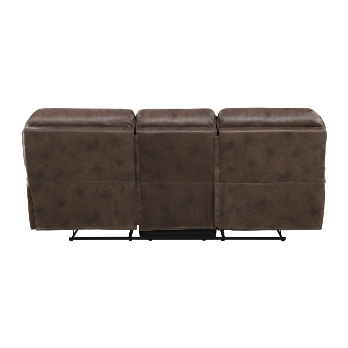 8517BRW*2 2pc Set: Sofa, Love - 8517BRW*2
