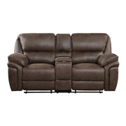 8517BRW*2 2pc Set: Sofa, Love - 8517BRW*2