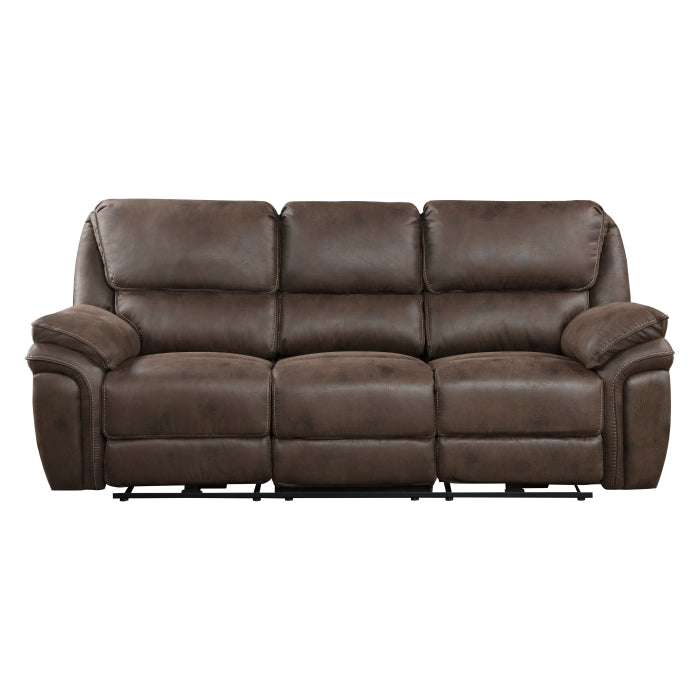 8517BRW*2PW 2pc Set: Sofa, Love (Power) - 8517BRW*2PW
