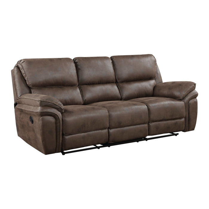 8517BRW-3 Double Reclining Sofa - 8517BRW-3