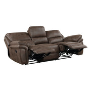 8517BRW-3 Double Reclining Sofa - 8517BRW-3