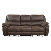 8517BRW-3PW Power Double Reclining Sofa - 8517BRW-3PW