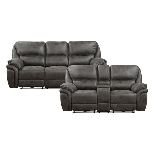 8517GRY*2PW 2pc Set: Sofa, Love (Power) - 8517GRY*2PW