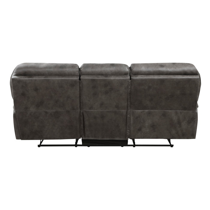 8517GRY-3 Double Reclining Sofa - 8517GRY-3
