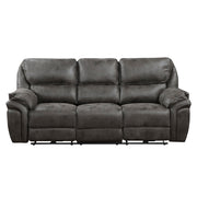 8517GRY-3PW Power Double Reclining Sofa - 8517GRY-3PW