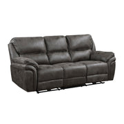 8517GRY-3PW Power Double Reclining Sofa - 8517GRY-3PW