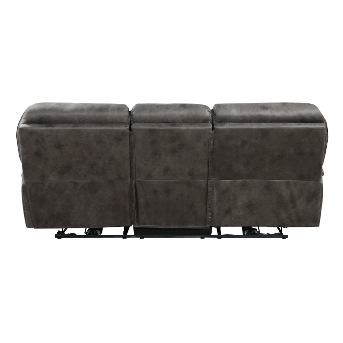 8517GRY-3PW Power Double Reclining Sofa - 8517GRY-3PW