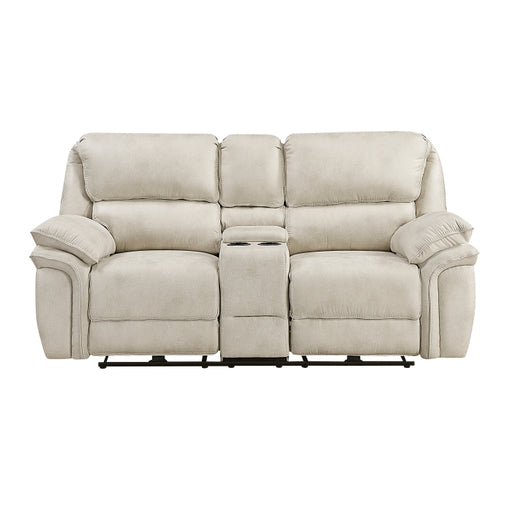 8517PWT-2PW Power Double Reclining Love Seat with Center Console - 8517PWT-2PW