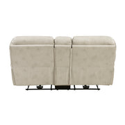 8517PWT-2PW Power Double Reclining Love Seat with Center Console - 8517PWT-2PW