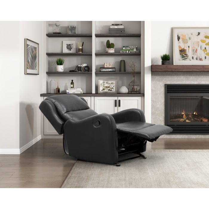 8527BLK-1GD Glider Reclining Chair - 8527BLK-1GD