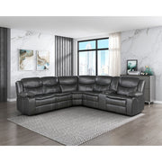 8528DG*SCPW (3)3-Piece Power Reclining Sectional with Right Console - 8528DG*SCPW