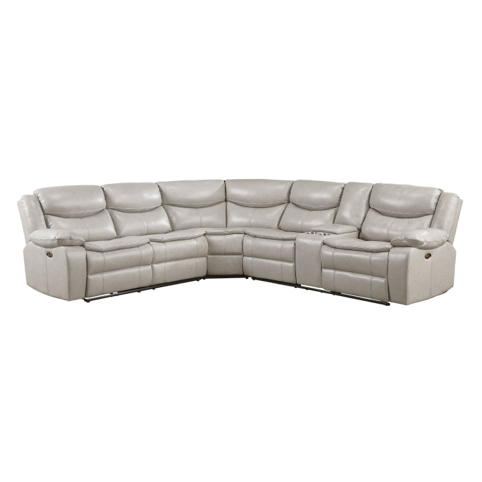 8528TP*SCPW (3)3-Piece Power Reclining Sectional with Right Console - 8528TP*SCPW