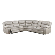8528TP*SCPW (3)3-Piece Power Reclining Sectional with Right Console - 8528TP*SCPW