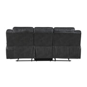 8538BK*2 2pc Set: Sofa, Love - 8538BK*2