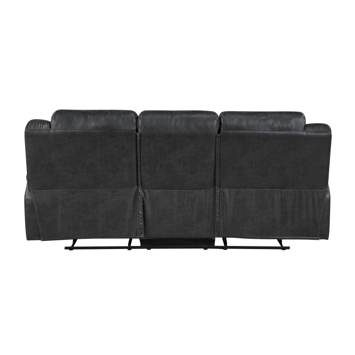 8538BK*2 2pc Set: Sofa, Love - 8538BK*2