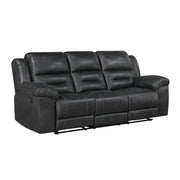 8538BK-3 Double Reclining Sofa - 8538BK-3