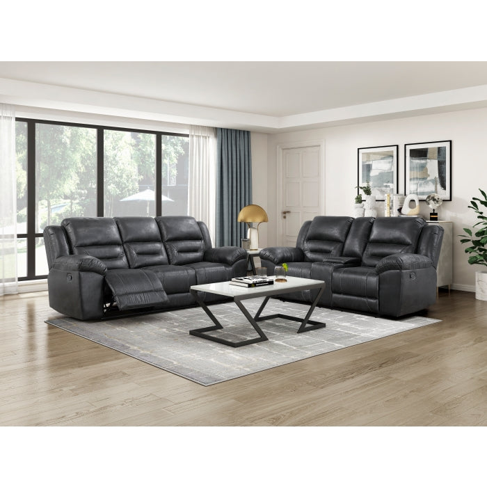 8538BK-3 Double Reclining Sofa - 8538BK-3