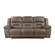 8538BR*2 2pc Set: Sofa, Love - 8538BR*2