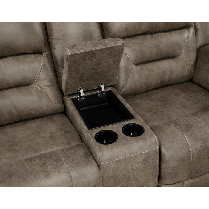 8538BR*2 2pc Set: Sofa, Love - 8538BR*2