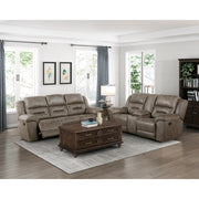 8538BR-2 Double Reclining Love Seat with Center Console - 8538BR-2