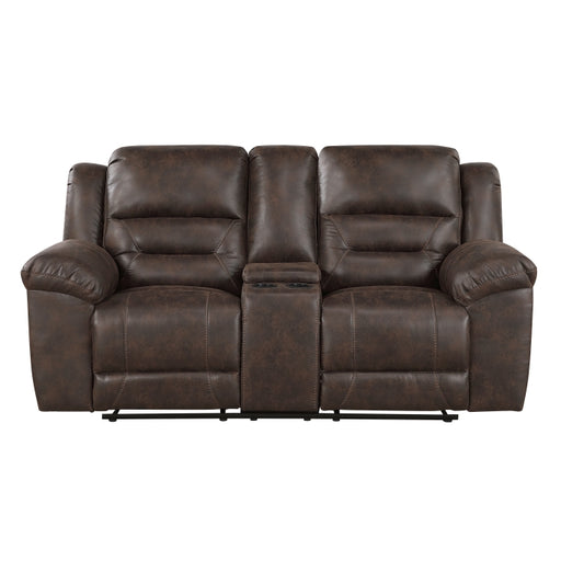 8538DB-2 Double Reclining Love Seat with Center Console - 8538DB-2