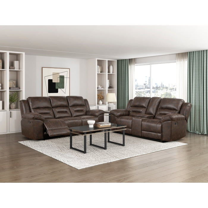 8538DB-2 Double Reclining Love Seat with Center Console - 8538DB-2