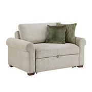 8548-215ACLA4* (2)Convertible Chair and Half with Pull-out Bed, Click Motion Back and Two Roll Arms - 8548-215ACLA4*